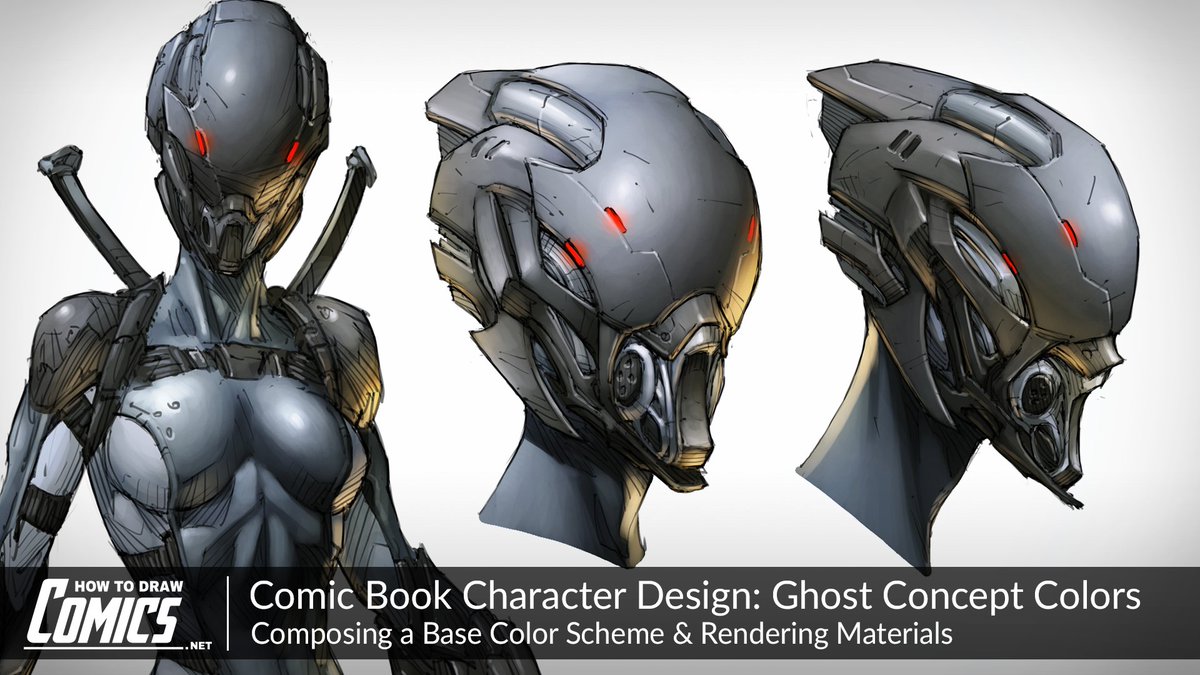 howtodrawcomics's tweet photo. In today’s video tutorial we’ll be coloring up the concept for Ghost, a character from Rob Arnold’s @ReplicatorComic .
Watch the video here: https://t.co/7wTWRkV2x6
#comicart #comics #comicbook #comicbooks #comicarttutorial #howtodrawcomics #comicbookillustration #comicartist https://t.co/PXKIiYj02G