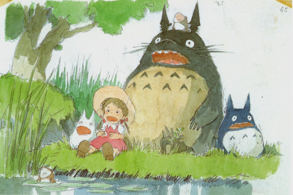 ElliottBlackwe3's tweet image. I love the simple beauty of Hayao Miyazaki's watercolor concept art for My Neighbor Totoro.