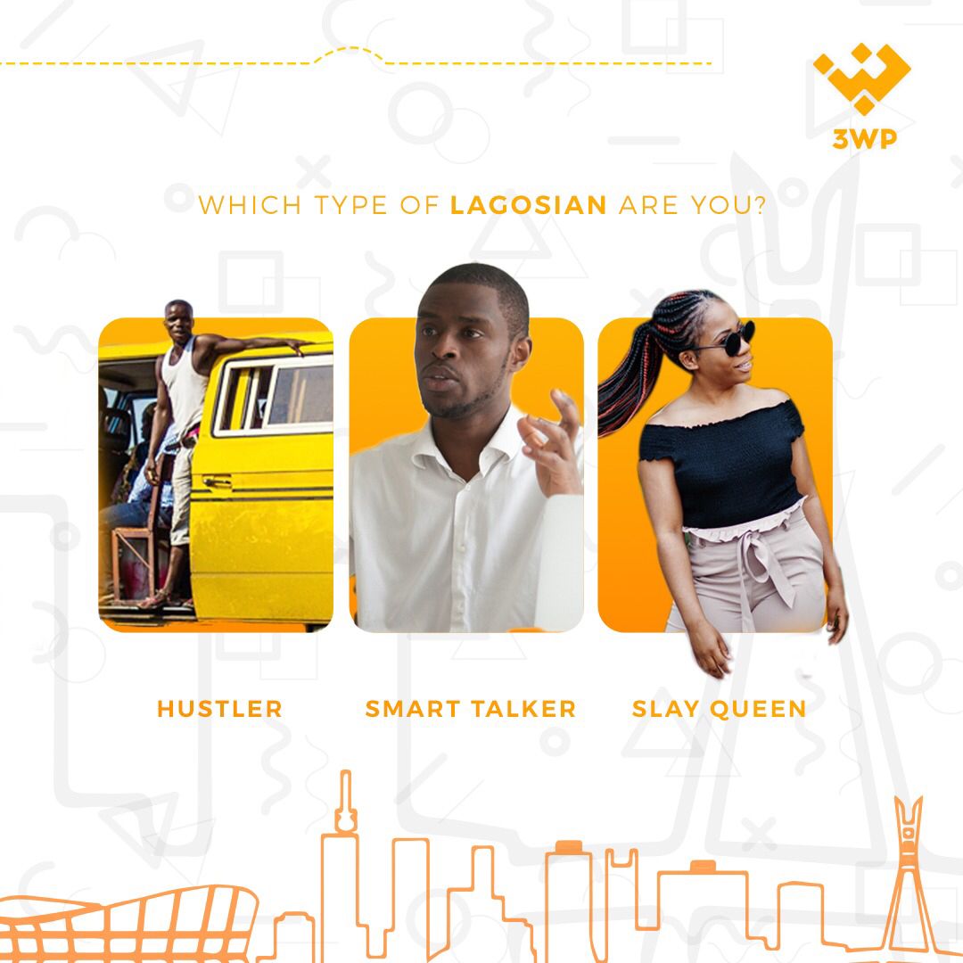 3wisepixels's tweet photo. Which type of lagosian are you?
Comment below #3wp https://t.co/7hFDru1mVw