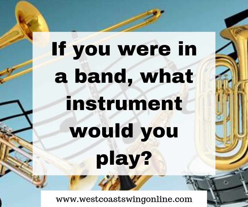 WCSwingOnline's tweet photo. I would play a guitar!
Miss Megan says she would play the drums! https://t.co/D9Z84Y9nWS