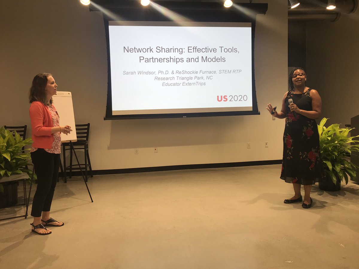 STEM_RTP's tweet photo. Last day of the @US_2020 2019 Summer Convening. Itβs been a pleasure collaborating with the network, including presenting on @STEM_RTPβs model of Educator ExternTrips! #ExternTrips https://t.co/k0wfhPqqeh