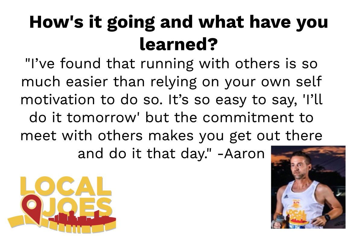 #PFMJoe <a href="/kstrailrunner/">Aaron Wilson</a> has really learned the beauty of running in a group. <a href="/FleetFeetICT/">Fleet Feet Wichita</a> has the best training groups for #PFM19