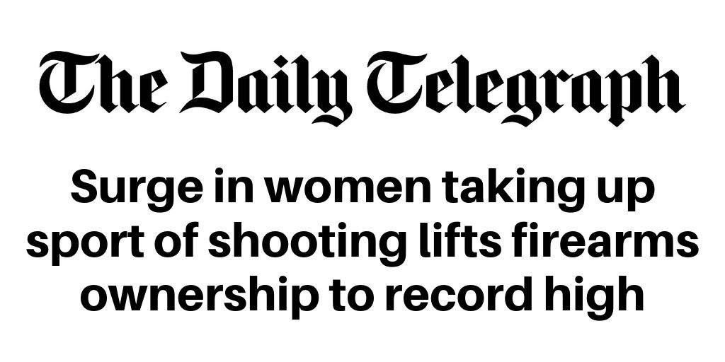 BASCnews's tweet photo. Have you seen today's @Telegraph? 
"The number of firearms has risen from just over 435,000 in 2008/09 to more than 596,000 in 2018/19 with the number owned by women having increased by 10 per cent in just two years, from 32,400 to 35,600."
https://t.co/TXTUCJXGF2 https://t.co/zS8pDs6RiP