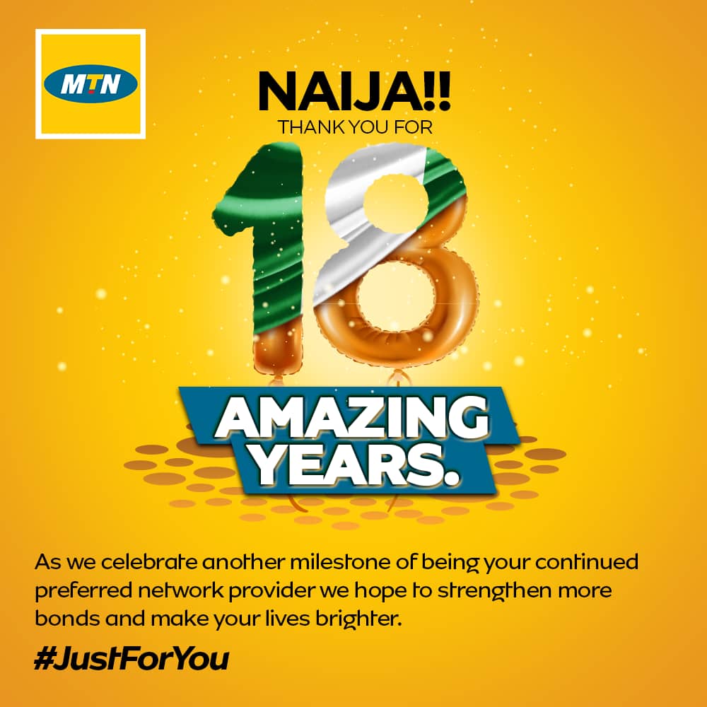 sisikemi's tweet photo. Grateful  to be associated with the Brand that's been making a difference in peoples lives for the past 18 years!!!
#MTNAT18 #JustForYou #YelloNation https://t.co/iDOEXoV5vE