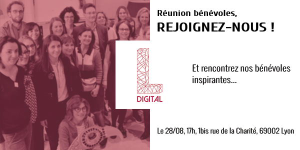 4LDigital's tweet photo. 📆 On se retrouve le 28/08 au 1bis rue de la Charité ?
Rendez-vous à partir de 17h pour rencontrer nos membres, nos bénévoles inspirantes et découvrir les projets en cours !

Rejoignez le mouvement pour favoriser l'inclusion des Femmes dans les métiers du numérique 💪

#LDigital https://t.co/bDODrAcXtx