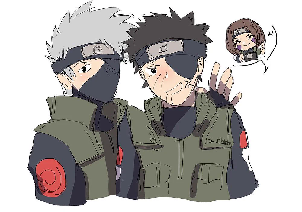 NARUTO-ナルト- 疾風伝　ニャルト！　オビト　トビ　カカシ rktsm @ Post-ShB on X: 
