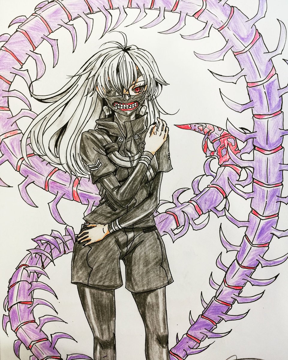 MissAmel55's tweet photo. Concours Genderbent #kanekiken #manga #anime #shonen #tokyoghoul #genderbent j'ai eut la deuxième place 😊 https://t.co/Em7QZ0lqel
