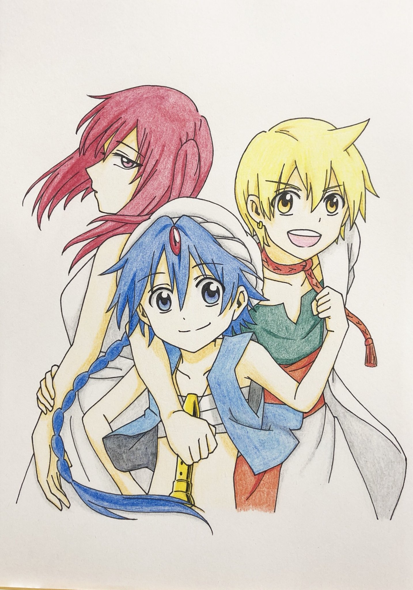 おのり 絵描き垢 マギ描いてみました 絵描きさんと繋がりたい イラスト好きさんと繋がりたい マギ アラジン アリババ モルジアナ 少しでもいいなと思ったらいいね T Co Pg6fss0lhq Twitter