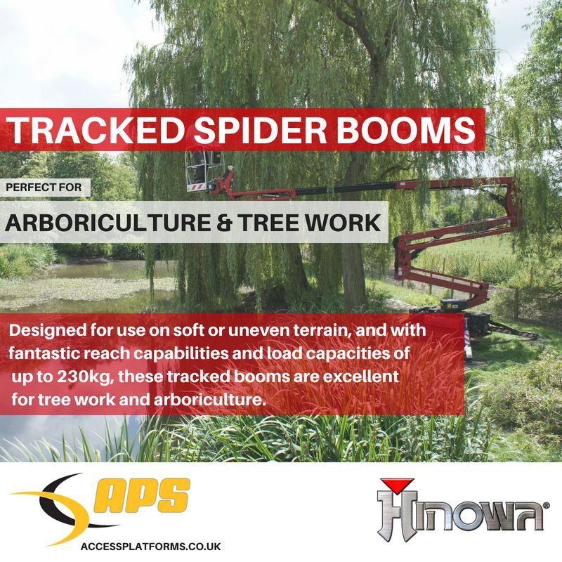 IPSParts's tweet photo. Hinowa's range of tracked spider booms are perfect for arboriculture & tree work! 🌳 👷 Take a look on our website to view the full range of new and used spider booms now! https://t.co/3fRYNotQwz #APSSales #PerfectFor #Hinowa #Arboriculture https://t.co/CBHzh6mXuZ