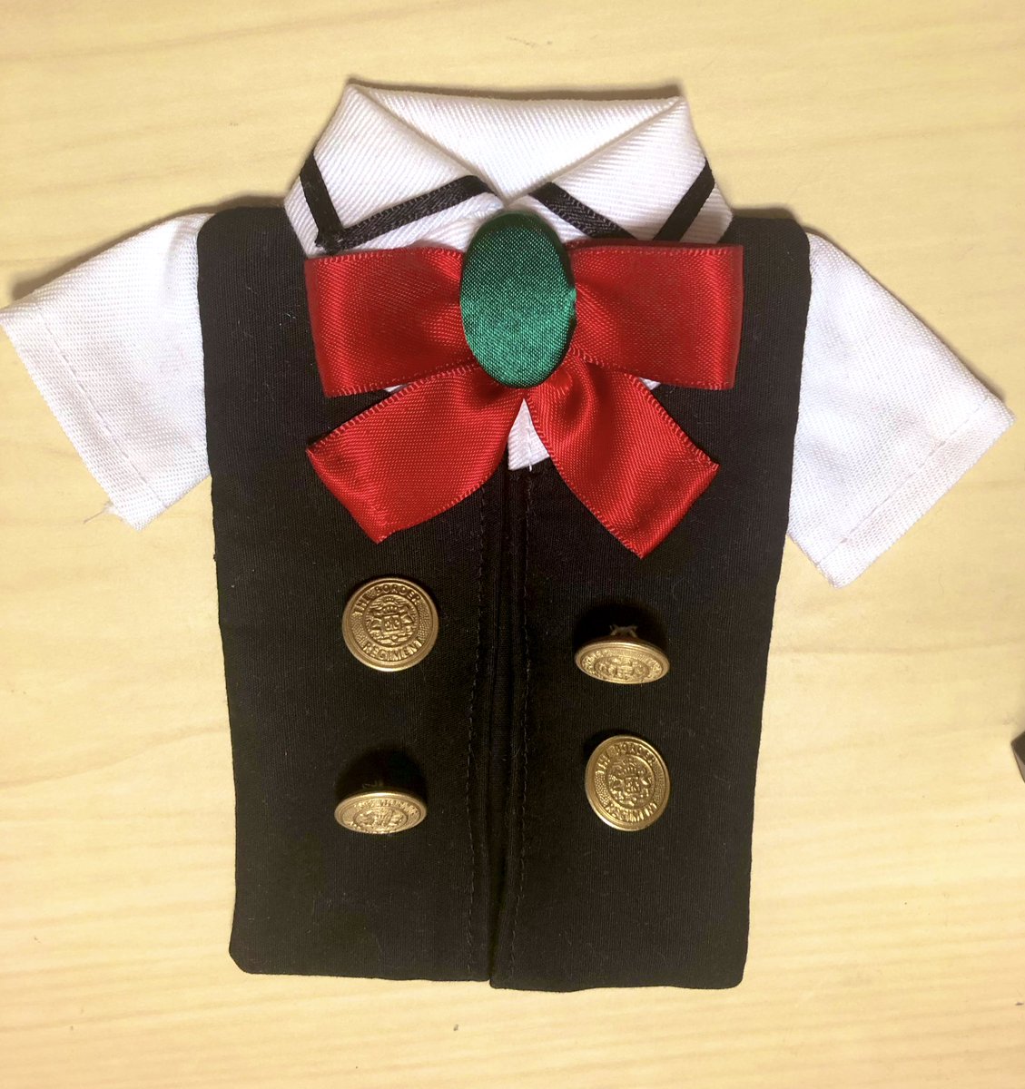 手芸が趣味の叔母が吸バラの制服のポケットティッシュケース作ってくれました✨すごい！器用！！！ 