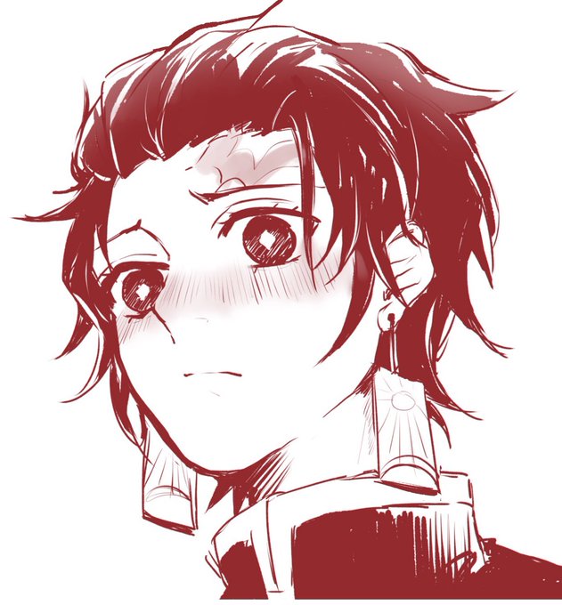 いちぶんさんがTwitterに投稿した竈門炭治郎(鬼滅の刃)のイラスト。