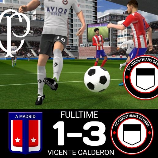 SCCG2010's tweet photo. FULLTIME The Corinthians Have Been Qualified To 3rd Round Of #EliteCup After Defeat #AtleticoMadrid 3-1 A Flex Goal By #Cornet #Mariano &amp; #Tadíc ⚫⚪ 🦅 ⚽️⚽️⚽️ #DLS19 #DreamLeagueSoccer #DreamLeagueSoccer19 #VaiCorinthians⚫⚪ #EuSouCorinthians #AquiECorinthians https://t.co/rAgGTsciGJ