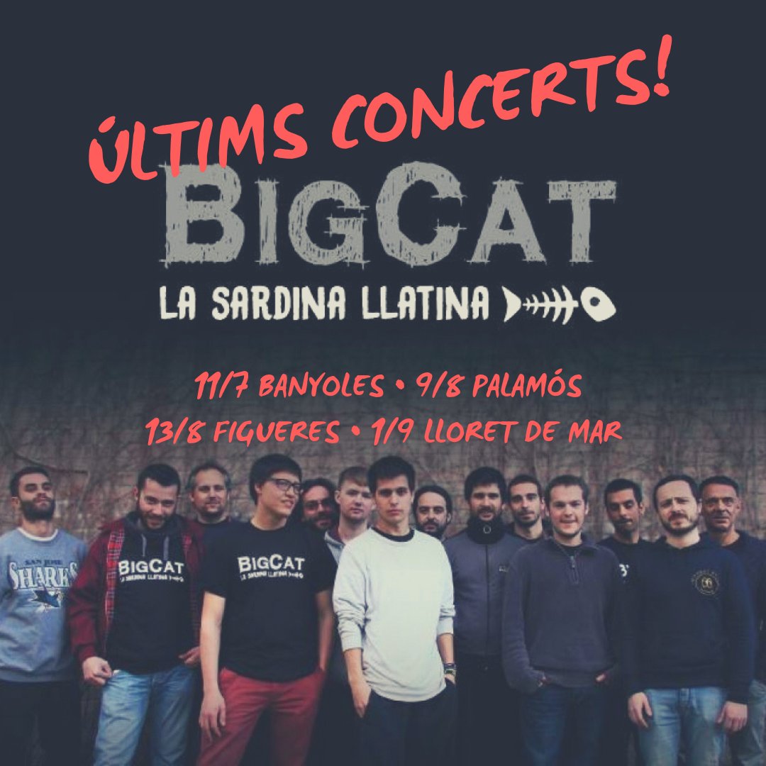 Demà divendres serem al festival <a href="/ambsodecobla/">AMB SO DE COBLA</a> de Palamós fent el segon d'aquests concerts de comiat! Us hi esperem!

📅 Divendres 9 d'agost
🕑 23h
📍 Passeig del Mar, Palamós
#Lasardinallatina