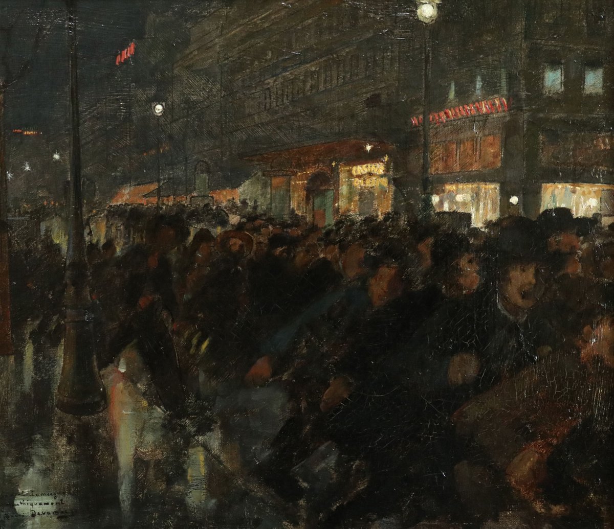 André Devambez (1867-1944) - La Charge - La Barricade ou l'Attente - Manifestants - Le Fou 