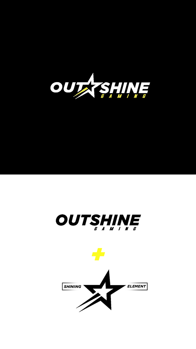Real6thElement's tweet image. Design for @outshinegaming
Went for a simplistic look that represents the brand itself. 

DM for queries. 
Support is appreciated.