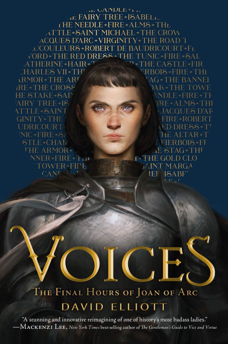 Told through medieval poetic forms &amp; in the voices of the people and objects in Joan’s life, <a href="/DavidElliott10/">David Elliott</a>'s VOICES: THE FINAL HOURS OF JOAN OF ARC offers unforgettable views of an extraordinary young woman. Hear Elliott on YA Day at #salemlitfest2019, 9/22 <a href="/h7gables/">The House of the Seven Gables</a>.