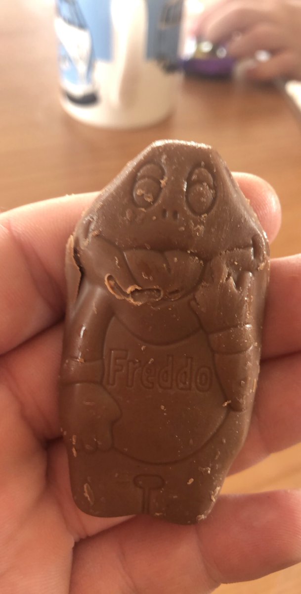 TheSheriff_Mike's tweet photo. Is it me or is #freddo giving me the middle finger not nice for #Children to see this #cadburydairymilk #cadbury https://t.co/Dct9494cU5