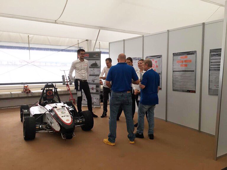 StarkStromAux's tweet photo. - FSG 2019 DAY 2 - 
We got to hold our Business Plan Presentation and talk to Judges about our Cost Report. 📊
We passed Mechanical Scrutineering ✅ and are hoping to finish the last ones today so that we can participate at the first dynamic events! 🏎 #FSG19 @FormulaStudentG https://t.co/KCaS7wN8P8