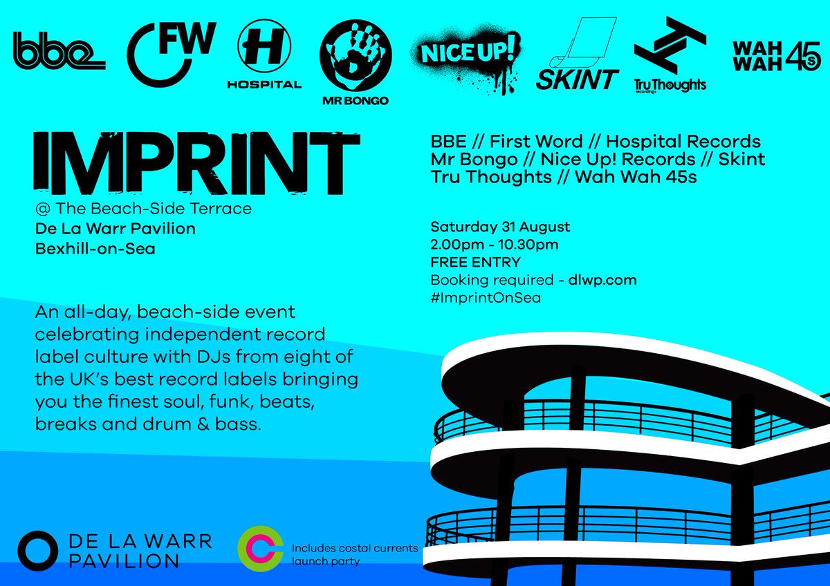 An all-day, beach-side event celebrating independent record label culture with DJs from eight of the UK’s best record labels bringing you the finest soul, funk, beats, breaks and drum &amp; bass.

Don't miss IMPRINT at DLWP on Saturday 31 August: dlwp.com/event/imprint/

#DLWPSummer