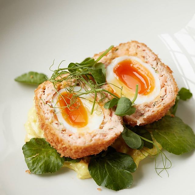 TheLadyOttoline's tweet photo. Our Hot smoked salmon scotch eggs are available all day long! 👀 https://t.co/a2PYktB8hv https://t.co/0nVZ39dRrY