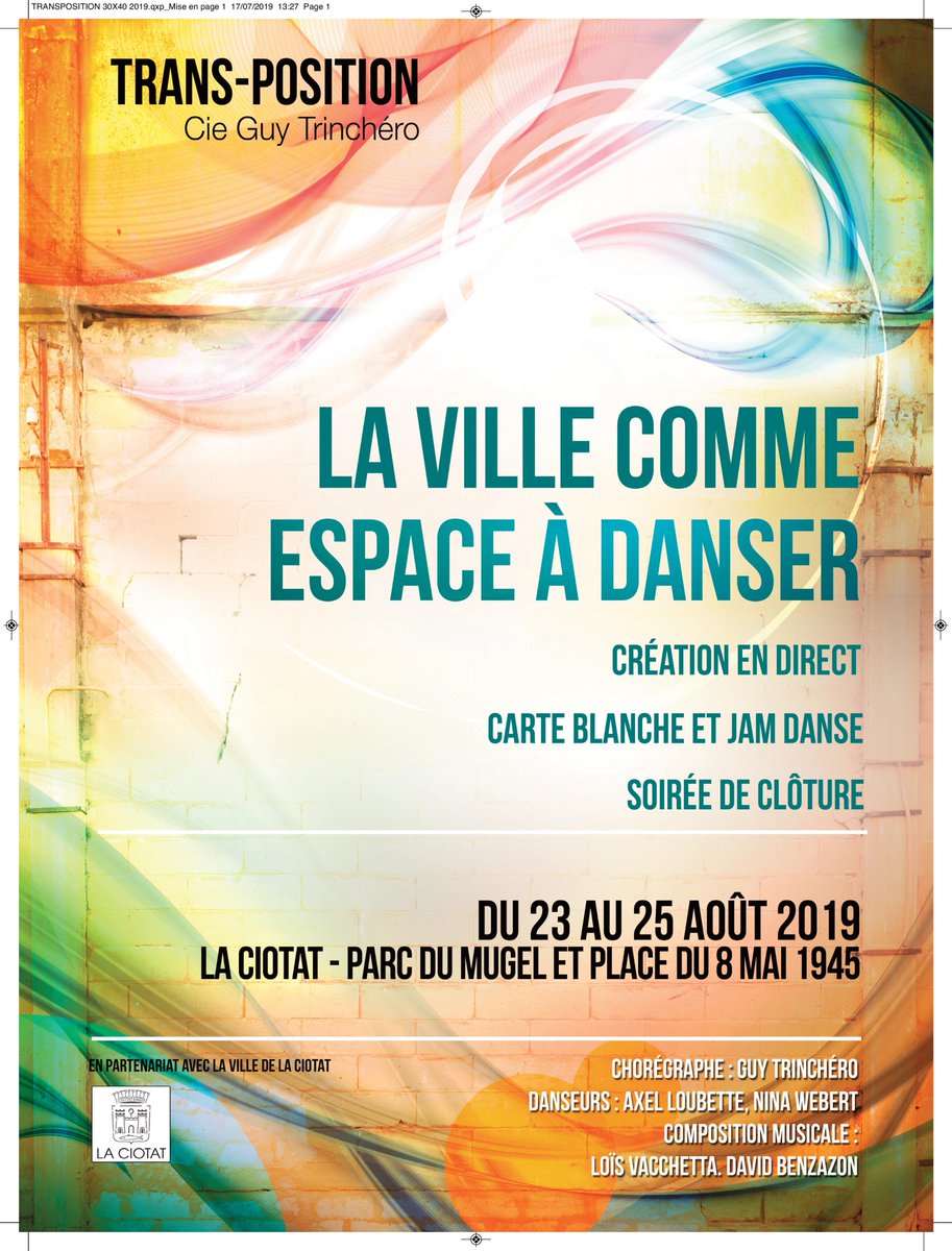 OMTLaCiotat's tweet photo. La #Ville Comme Espace à #Danser du 23 au 25 #Août 2019 à #laciotat #festival #danse https://t.co/rzAsiASZVk https://t.co/bEIT0XRE2x