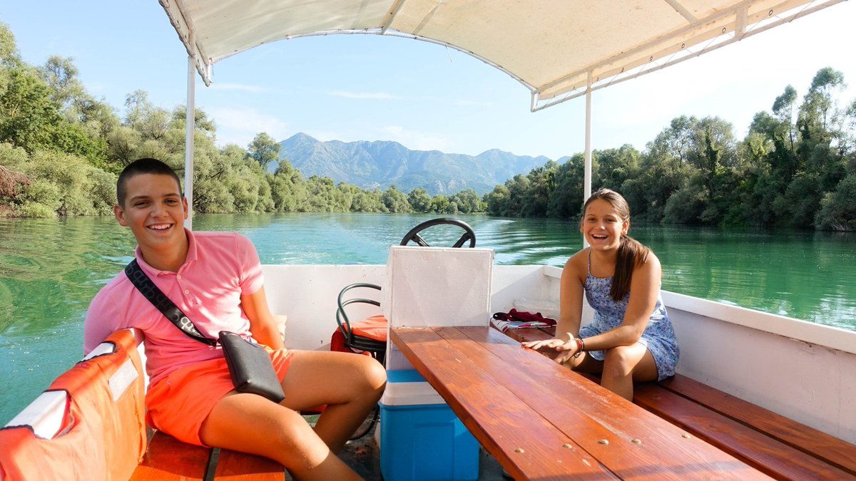 TempResidents's tweet image. Our boat drivers Luca (age 14) and his sister (age 11) giving us a tour of Lake Skadar. They only steered when they had to. 😂😂 #skadarlake #montenegro