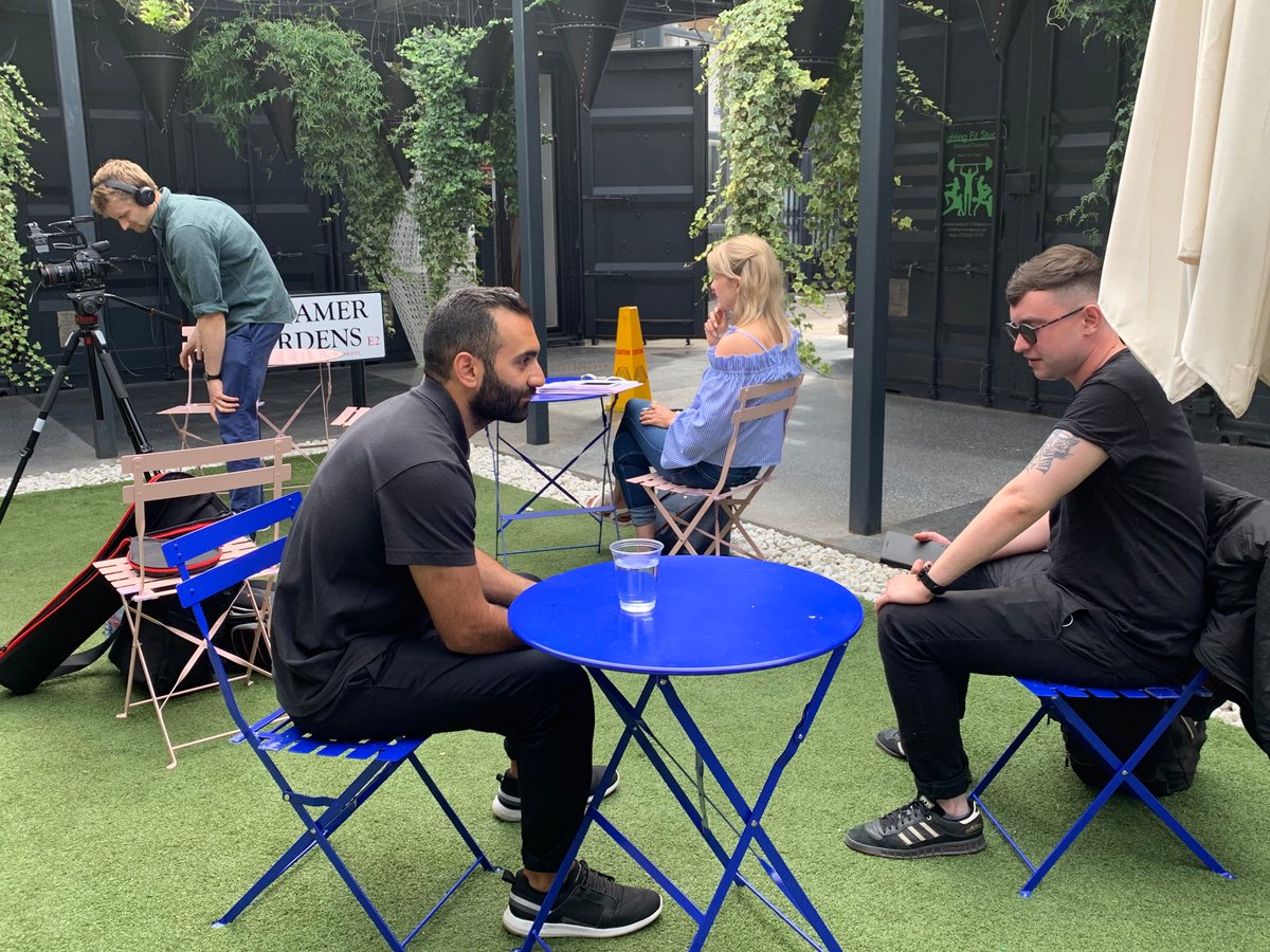 arpublicity's tweet photo. Junket for @AniaraFilm underway #GossamerCityProject! Join us tonight @RioCinema for Q&A w/ #PellaKägerman #HugoLilja #ArvinKananian - hosted by @wendyide @arrowtag #ANIARA in cinemas and on demand 30 Aug https://t.co/5ob0KH2Js6