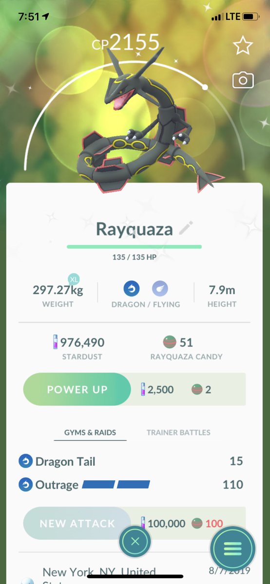 HexManiacKarina's tweet photo. Forgot to post my babies from Raid Hour yesterday!!! #ShinyRayquaza #legendarydinnerhour #pokemonGO https://t.co/blndacYoPS