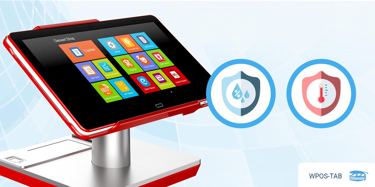 WiseasyGroup's tweet photo. With protective features against high temperatures and high humidity, the WPOS-TAB guarantees high performance. #POSmachine #POSprotection https://t.co/8KWgKhvUg9 https://t.co/z0aGAeVgUc