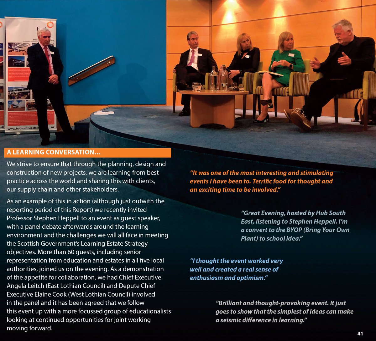 HubSouthEast's tweet photo. #SharingBestPractice - we facilitate debate and share good practice across the territory, including a #LearningConversation event this year with @stephenheppell #EngagingStakeholders #HubSEAnnualReport2019 #Page41 https://t.co/uJexiHMyWy https://t.co/5OC7QXJfNS