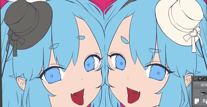 色塗りがんばれ♡がんばれ♡ 