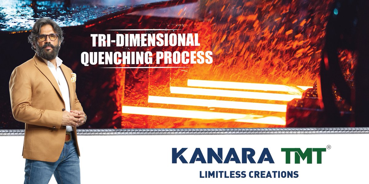KanaraTmt's tweet photo. Advancement in technologies &amp; carefully chosen elements for #Manufacturing purposes contributed to improved strength. Our induction furnace unit ensures only the finest billets are utilized. From small #buildings to skyscrapers, #KanaraTMT will always be the #strongest backbone. https://t.co/RDgNc7a68Z