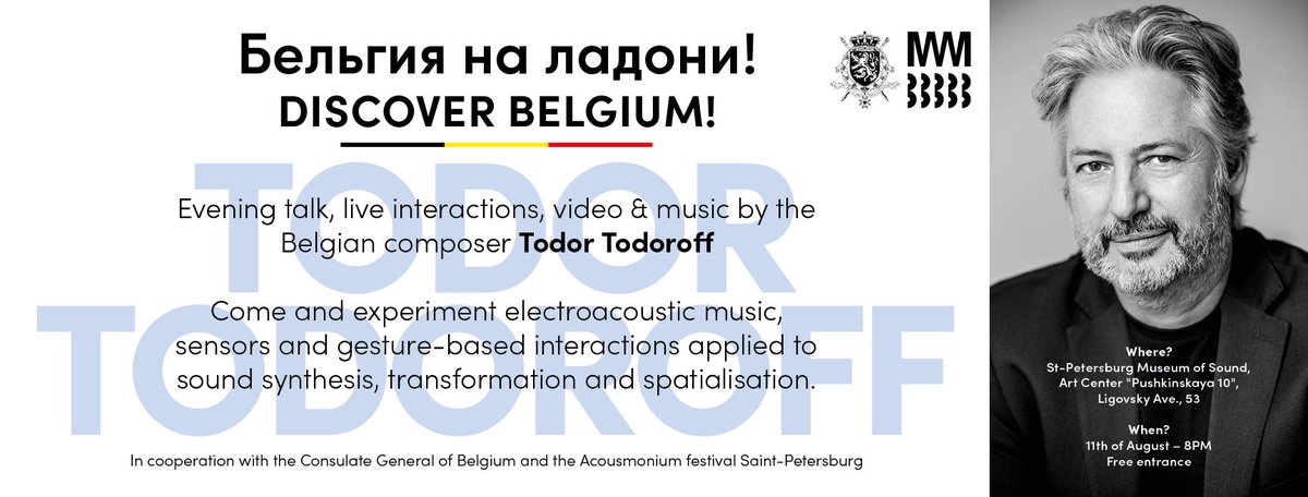 TodoroffTodor's tweet photo. I will be at Sound Museum, St. Petersburg on Sunday 11th of August at 20:00. Check the link! https://t.co/1D8hovigIF https://t.co/qJea33isim