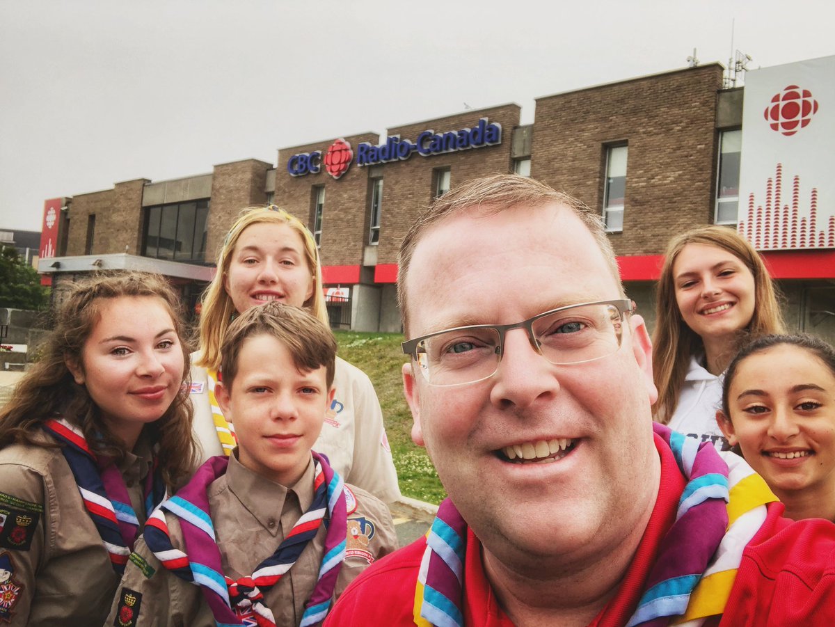 Early rise this morning for our contingent leader <a href="/stephenkent/">Steve Kent</a> and members of UK Units 21 and 55. They were on <a href="/CBCNL/">CBC Newfoundland and Labrador</a>’s <a href="/sjmorningshow/">St. John's Morning Show</a> to talk about <a href="/2019_wsj/">24th World #ScoutJamboree</a> and their visit to Newfoundland and Labrador.  

#ScoutJamboree #WJ2019Canada #ScoutsDoStuff #UK24WSJ  
🇬🇧 🇨🇦 🌎 🏕 📻