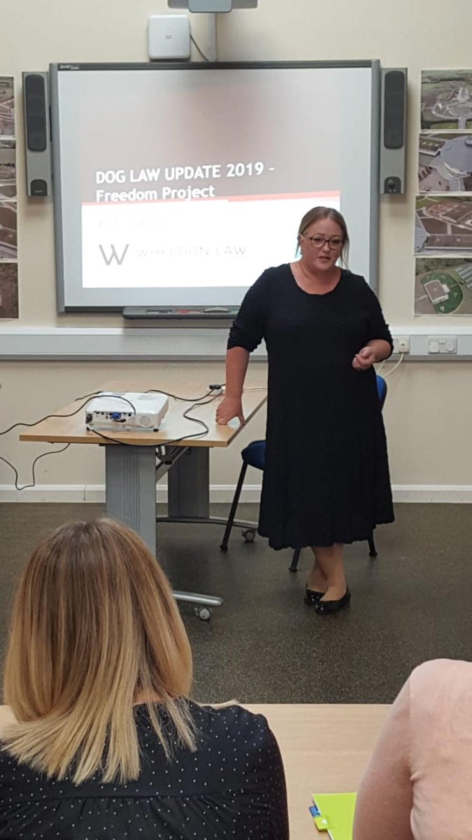 LawWheldon's tweet photo. Wheldon Law providing dog law update to @DogsTrust yesterday for the freedom project. The project is a dog fostering service for people who are
fleeing domestic abuse in in London.  It offers a solution by placing dogs into the homes of volunteer foster carers. https://t.co/Tfo7oTo360
