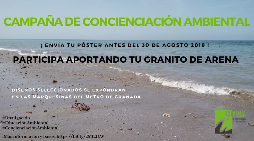 coambaoficial's tweet photo. APORTA TU GRANITO DE ARENA
Participa en nuestra Campaña de #ConcienciaciónAmbiental #gratuita. Se expondrá en las vitrinas #MetropolitanoGranada
¡Envía tu diseño antes del 30 agosto! Con cualquier temática relacionada #MedioAmbiente
BASES ➡️https://t.co/7fSJAvpMl6
#YoSumoCOAMBA https://t.co/SWAGWOA2jm