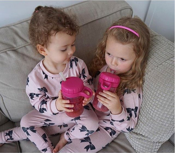 A spill-proof Straw Cup, perfect for your little one.