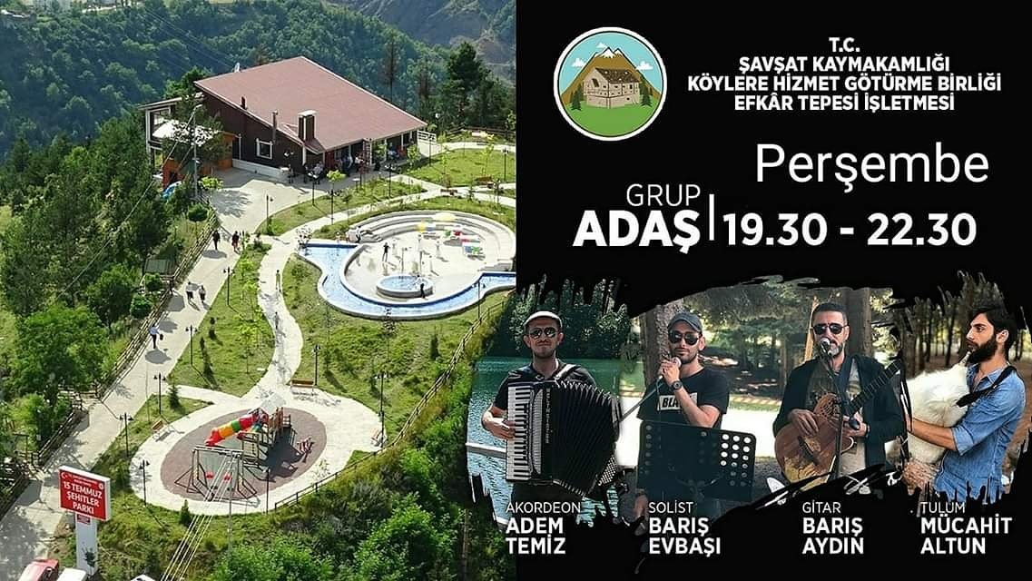 efkartepesi08's tweet photo. Şavşat Efkar Tepesi İşletmemizde, 08 Ağustos 2019 Perşembe Günü 19:30 - 22:30 saatleri arasında, GURUP ADAŞ'ın yeraldığı müzik eğlence programı düzenlenecektir. Tüm halkımız davetlidir duyurulur! https://t.co/M3A37rVUsB