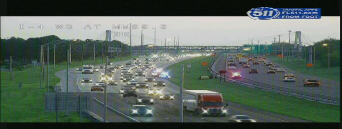 CRASH: Watch out for this wreck on I-4 at Lake Mary Blvd., with this wreck on the shoulder/median, traffic isn't slowing down much in the area.