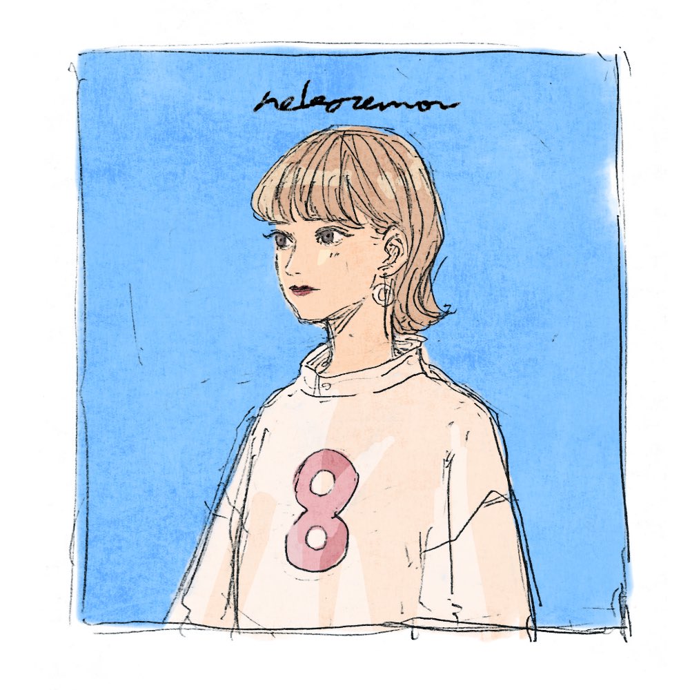 女の子の絵 