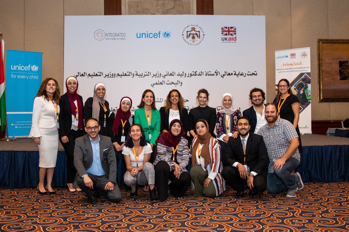 IntegratedIntl's tweet photo. Under the patronage of His Excellency the Minister of Education, Walid Al Maani, we are proud to celebrate the launch of Let’s Live in Harmony, our flagship program of ed-tech focused on building literacy skills &amp;  social cohesion in 100 schools in Jordan #integratedintl https://t.co/FHsYN4dHGU