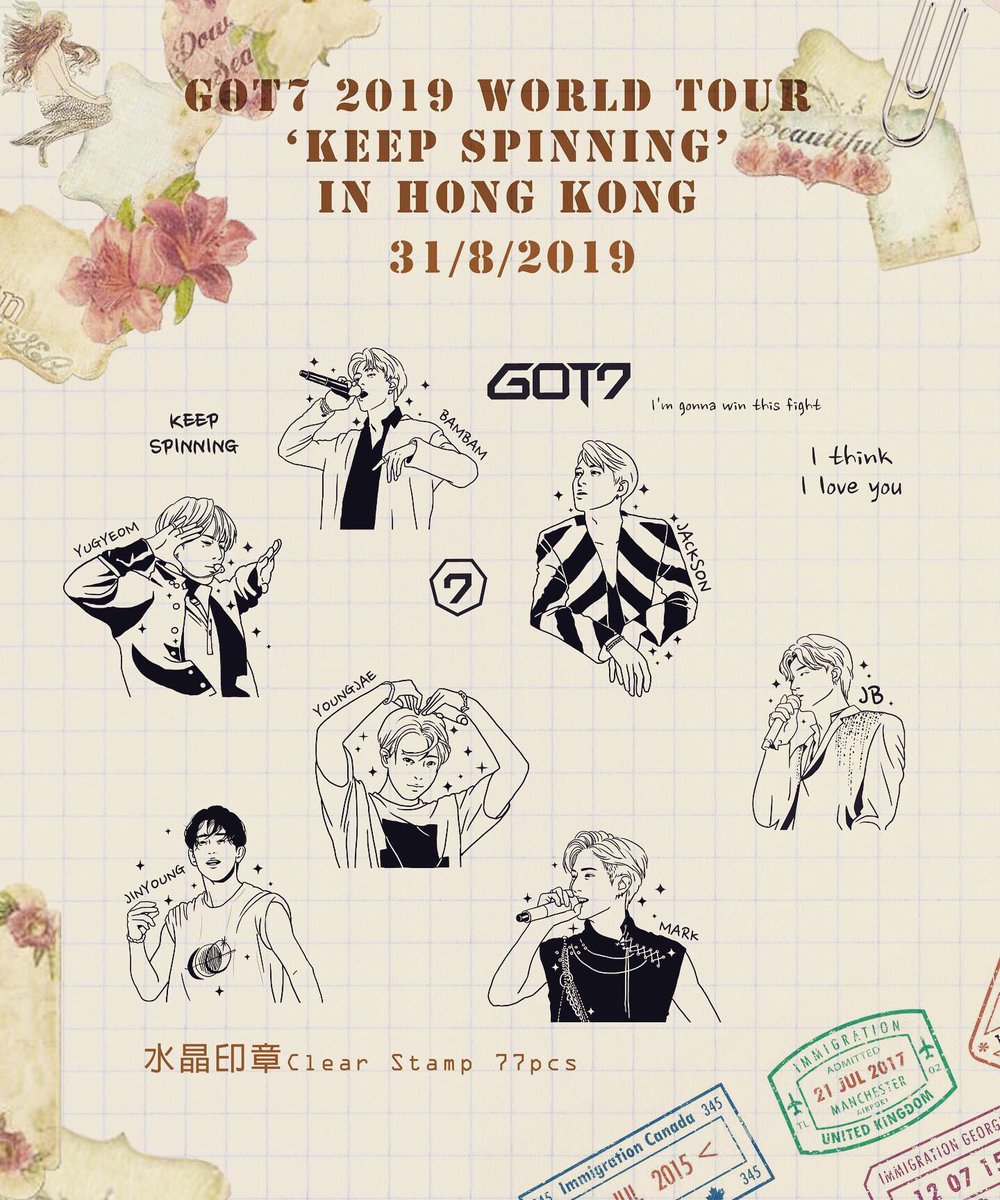 LING2303's tweet photo. GOT7 Keep Spinning 2019 world tour in Hong Kong
Free giveaway 💚

31/8/2019（sat)
水晶印章clear stamp+postcard 
數量：77set

領取方法：請顯示當日門票即可。

派發地點和時間當日請留意 Twitter or ig story 💚
@GOT7Official 

#GOT7 #igot7hk #got7eclipse #got7keepspinningworldtour2019 https://t.co/0XrRFCRtVM
