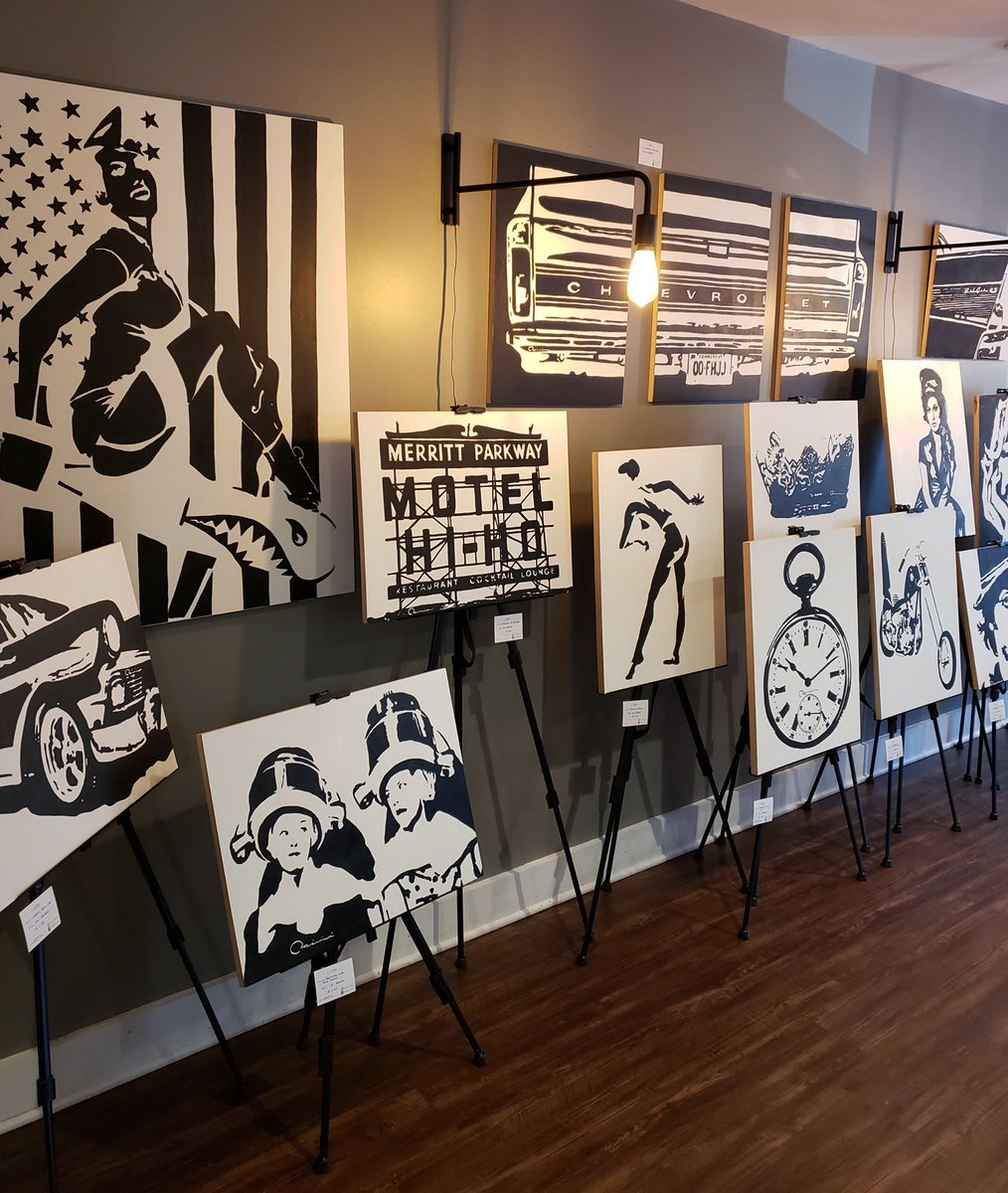 HotelHiHo's tweet photo. Have you seen the art that's on display in our lobby and lounge? It's a pop-up exhibit in partnership with Fairfield-based artist Teresa Rainieri. Take a look next time you're with us! https://t.co/tsK3t3qBwO