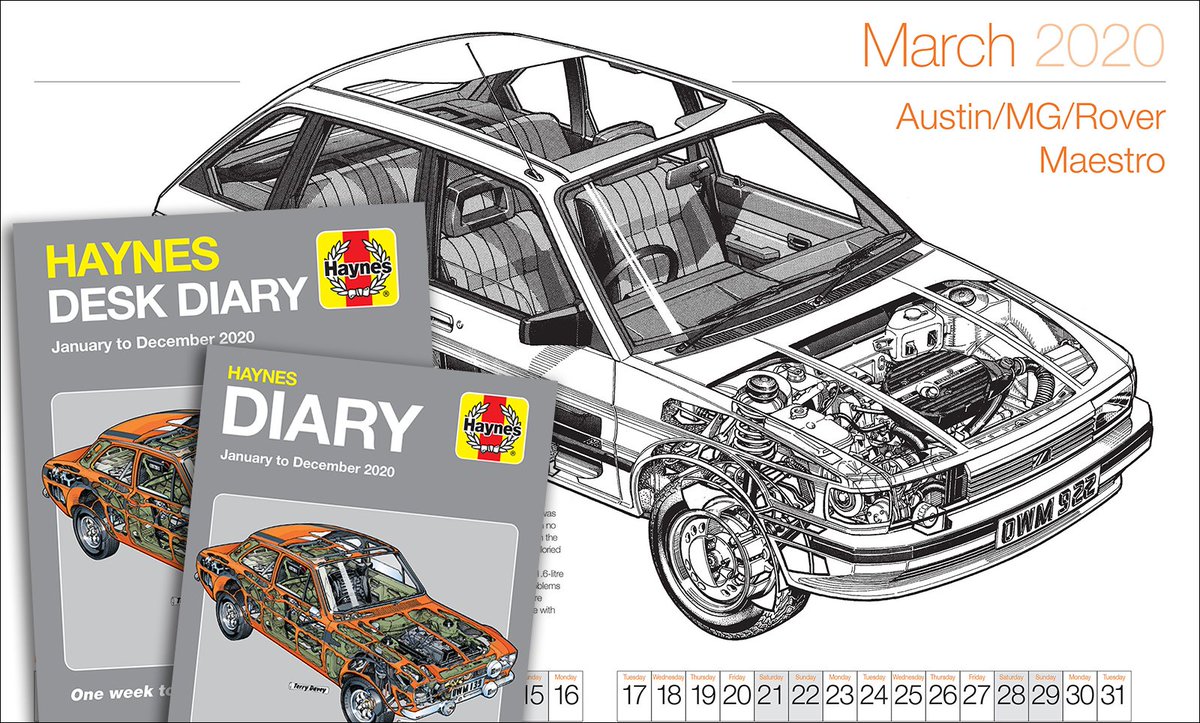 HaynesManuals's tweet image. #ThrowbackThursday: we're marking the 50th anniversary of the Mk1 Ford Escort 'Mexico' on the cover of our 2020 Diary.

Featuring #cutaways and host of automotive data, it's available now in two formats:

Regular diary: ow.ly/xzXw50vrvX1
Desk diary: ow.ly/wDeP50vrvX0