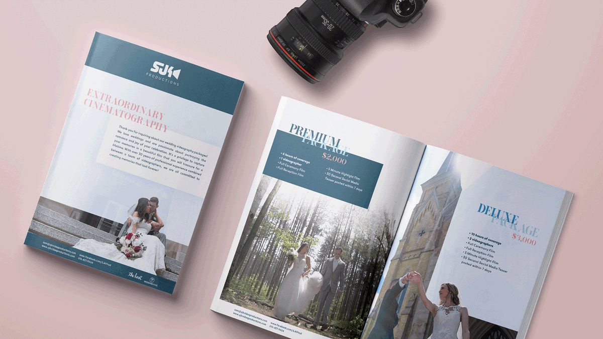 ErikGraphic's tweet photo. Brochure update for a wedding videographer.
.
.
#graphicdesign #graphicdesigner #branding #brandingdesign #rebranding #printdesign #printing #brochuredesign #brochure #wedding #weddingdesign #weddingvideography #weddingvideographer #offset #offsetprinting https://t.co/mdSbqXnUXb