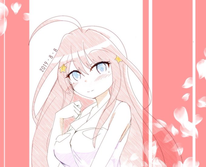東条るうらさんがTwitterに投稿した中野五月(五等分の花嫁)のイラスト。