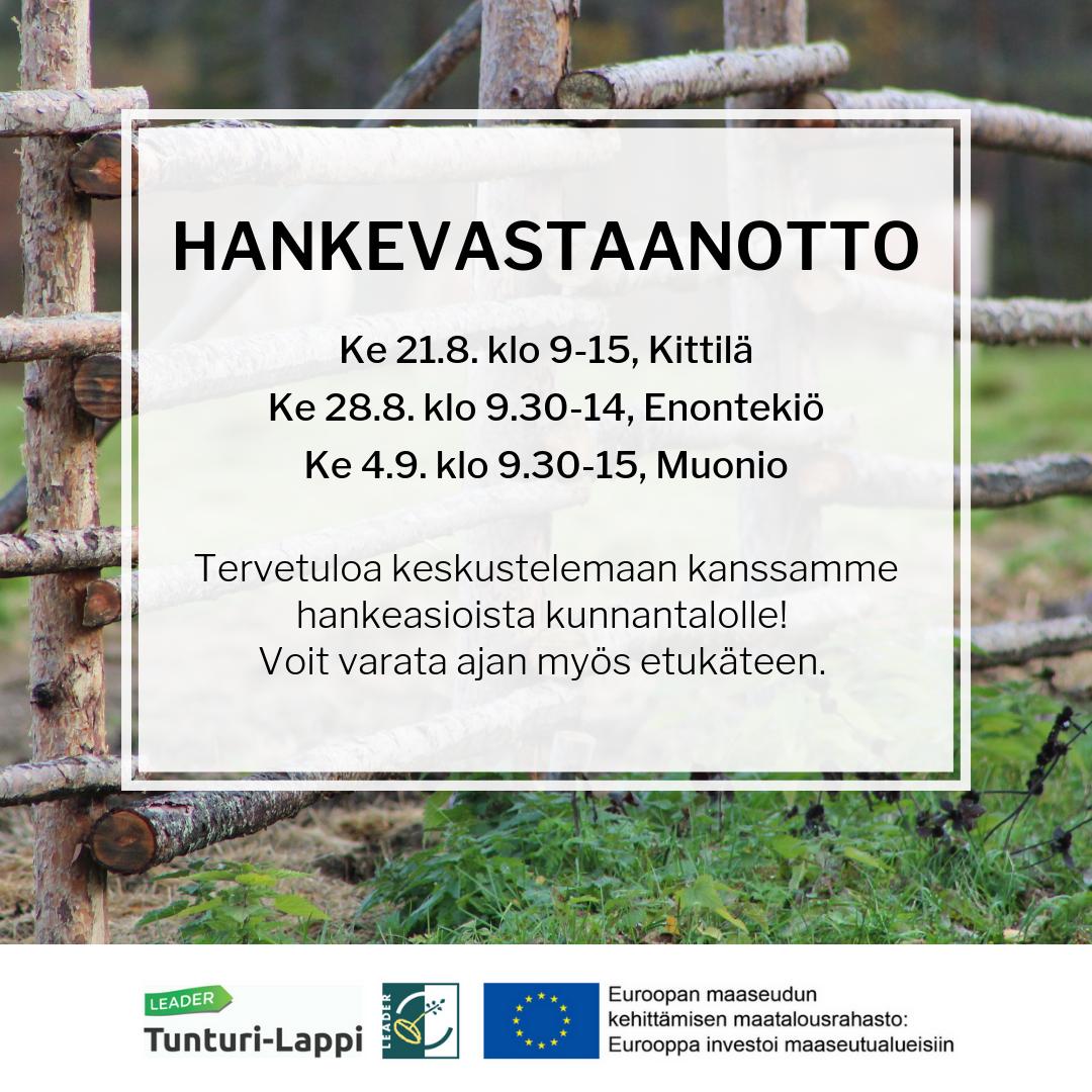 LTLry's tweet photo. Hankevastaanotot jatkuvat jälleen! Tervetuloa keskustelemaan kanssamme kunnantalolle hankeideoista tai vaikkapa maksatusasioista. Kolarissa tavoitat meidät kasvotusten hanketalon toimistoltamme. #leadertunturilappi #maaseutufi #leadersuomi #enontekiö #kittilä #kolari #muonio https://t.co/ZpkCx56Ele