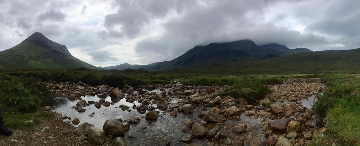 Rowanm_smith's tweet photo. Just finishing a great week completing electrofishing surveys on the rivers Kilmaluag, Slighachan, Strathmore and Brogaig on the Isle of Skye. Good to see the fish populations are nearly as high as the midge! @C_Adams1758 @sceneUofG #fishsci #electrofishing #Skye https://t.co/3JtR5BMzYy