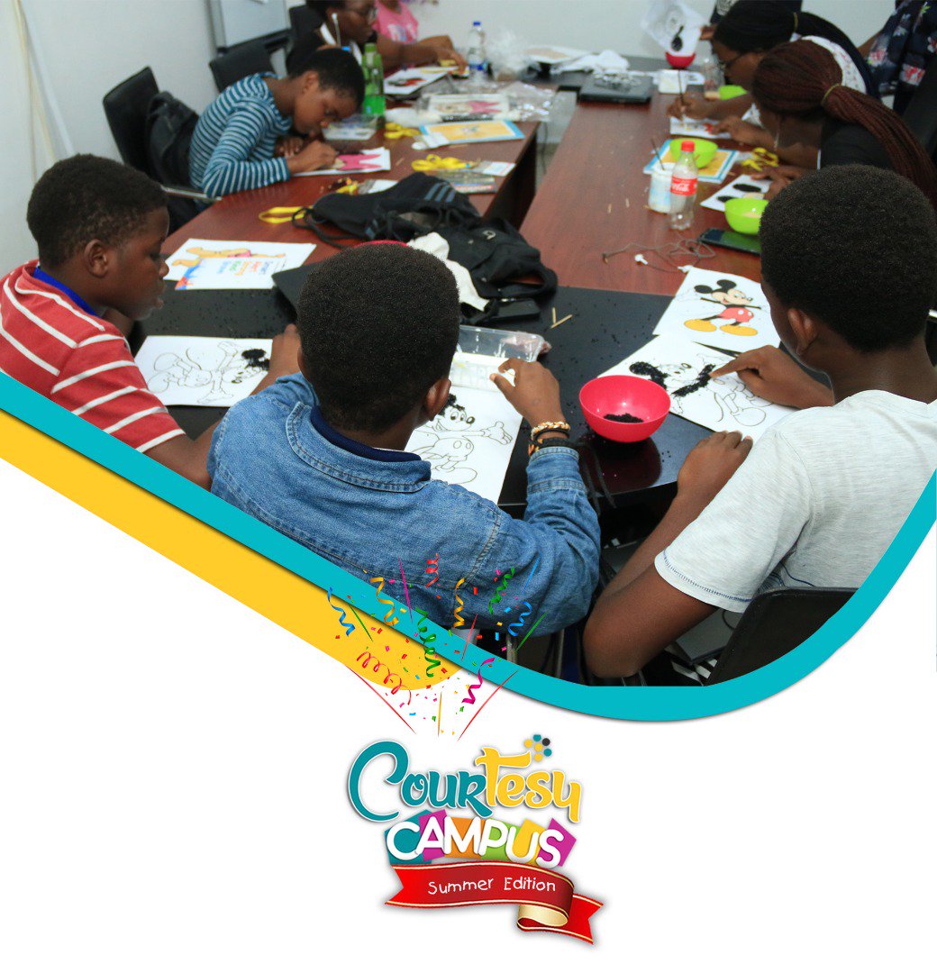 JSKConsulting's tweet photo. Mickey mouse art done by our Teens in our Courtesy Campus Summer camp as taught by @daniellasoje_art_studio Trash 2 Art award winner.
.
#jsketiquette #summercamp #impact #trash2art #art #kidsright #daniellasoje_art_studio #changemaker #proudlynigerian #kidartist #artistry https://t.co/y3DnRSqDVZ
