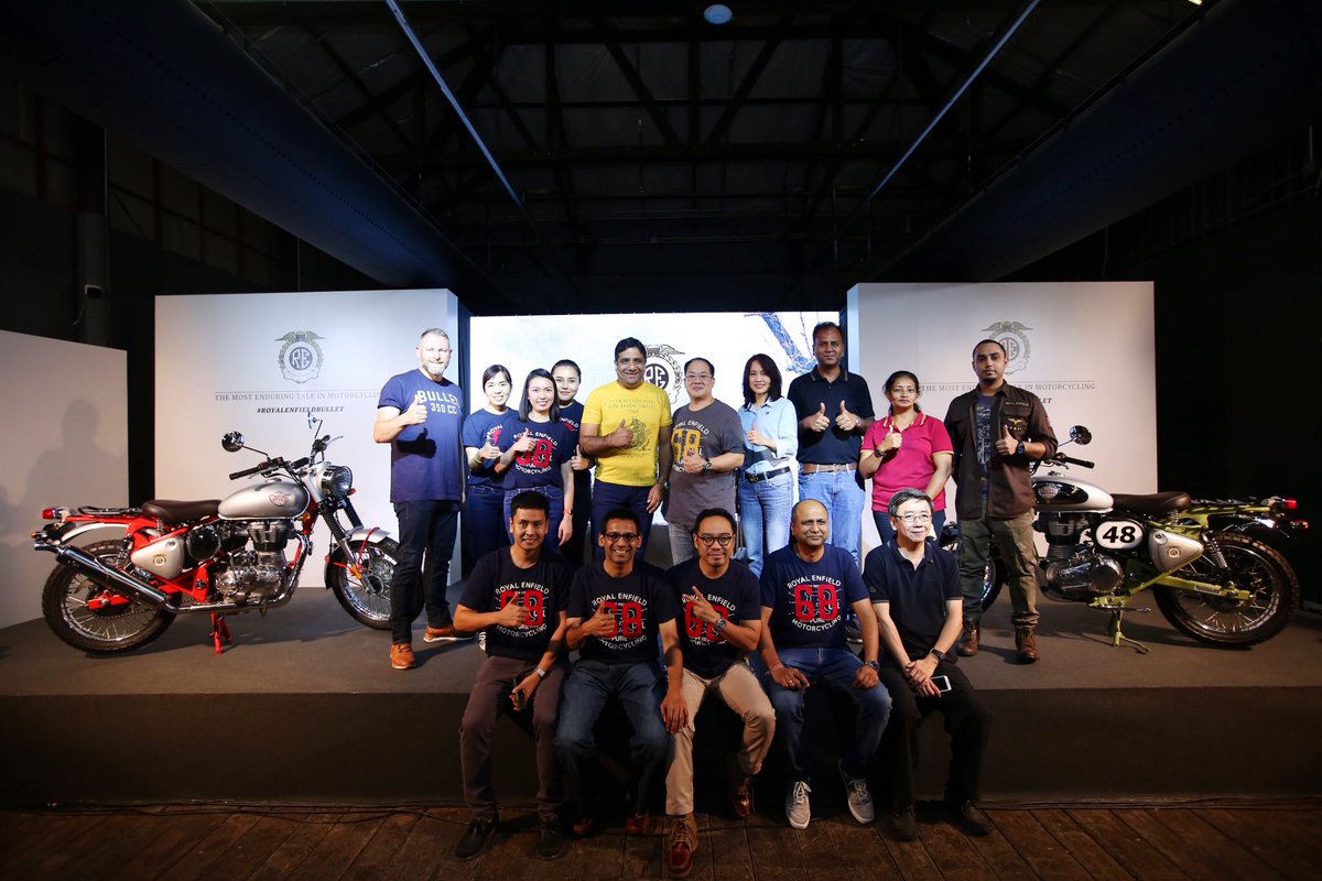 Vimalsumbly's tweet photo. The most enduring tale of Motorcycling comes alive in Thailand, with the launch of @royalenfield #BulletTrials 500
Growing the tribe with another iconic story from of history.
#LimitedEdition
210 units only https://t.co/OwlIBa6R5K